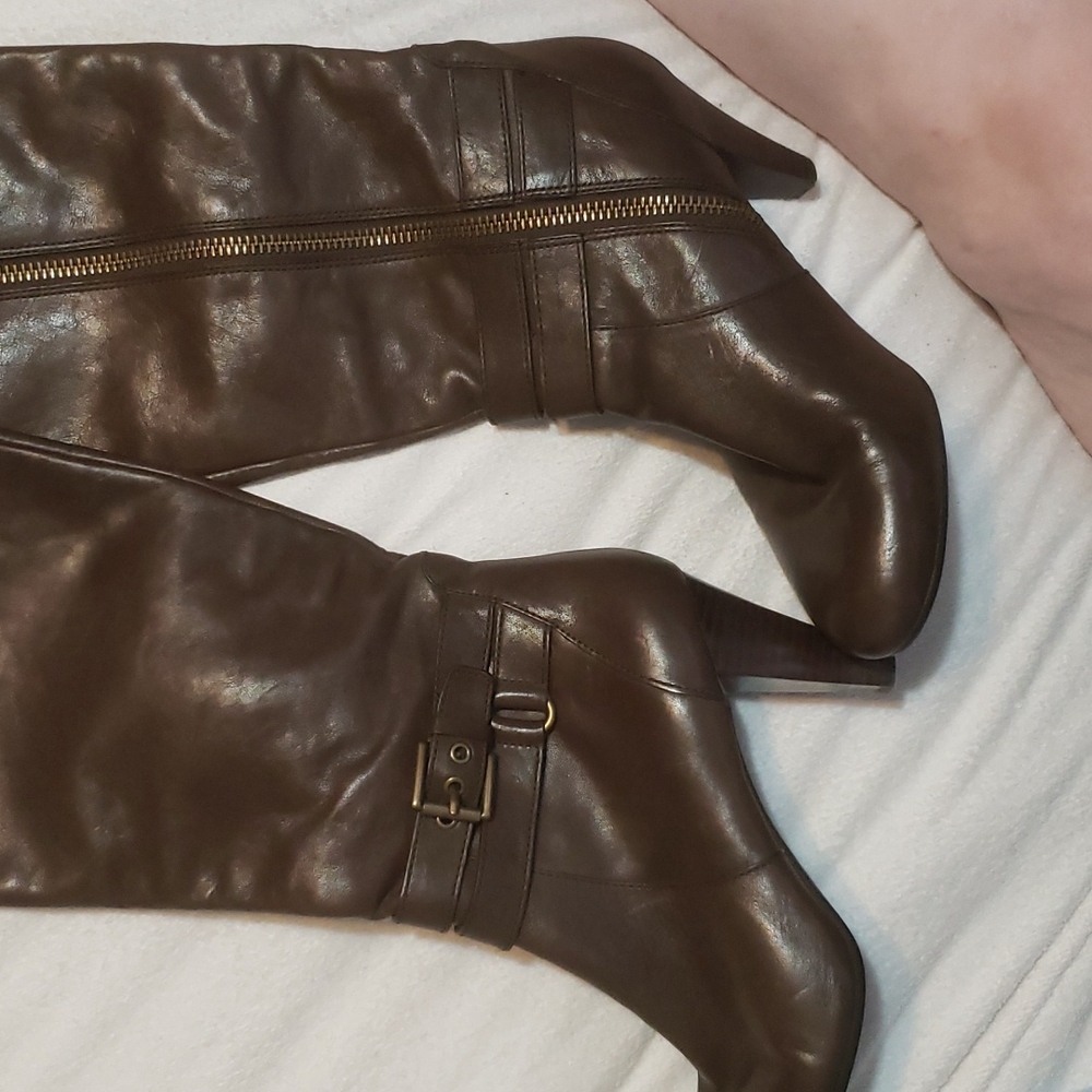 Coach high heeled boots